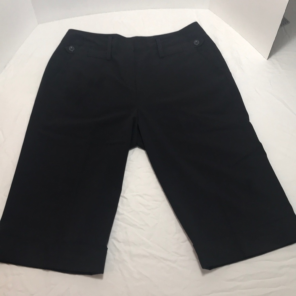 Larry Levine stretch black shorts